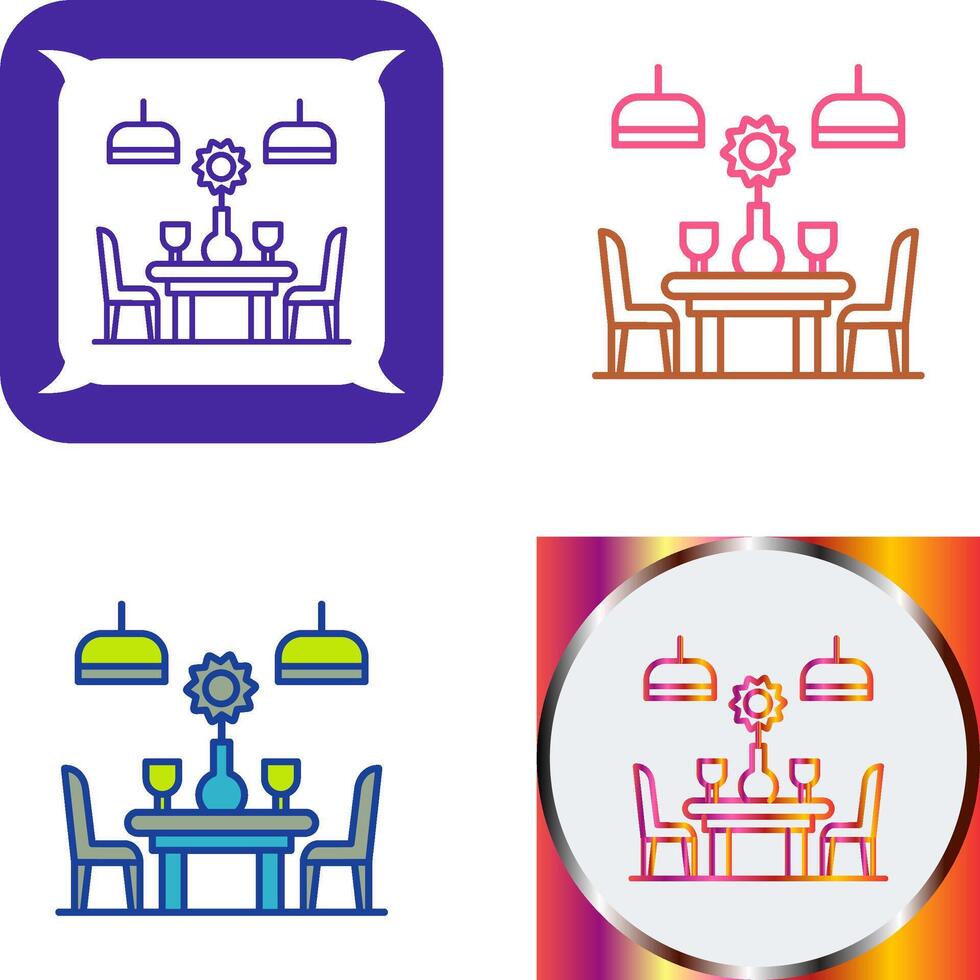 Table Icon Design vector