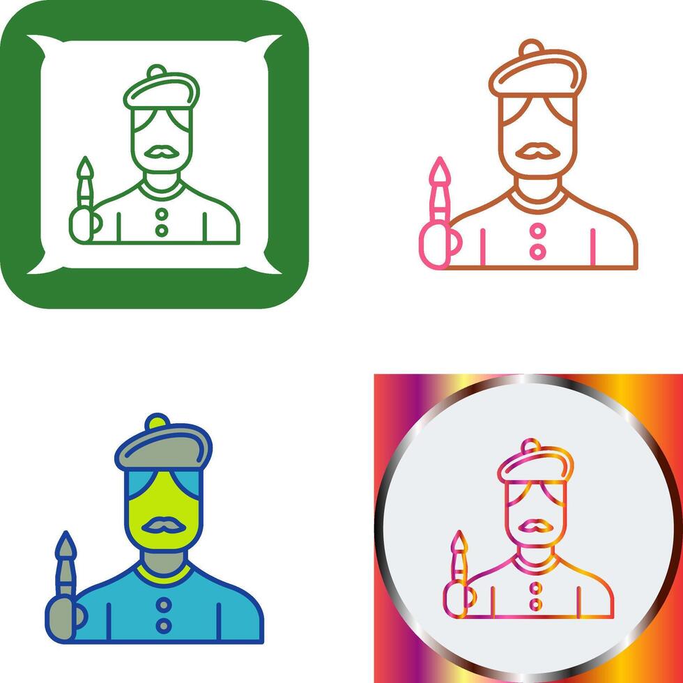 Artist Icon Design vector