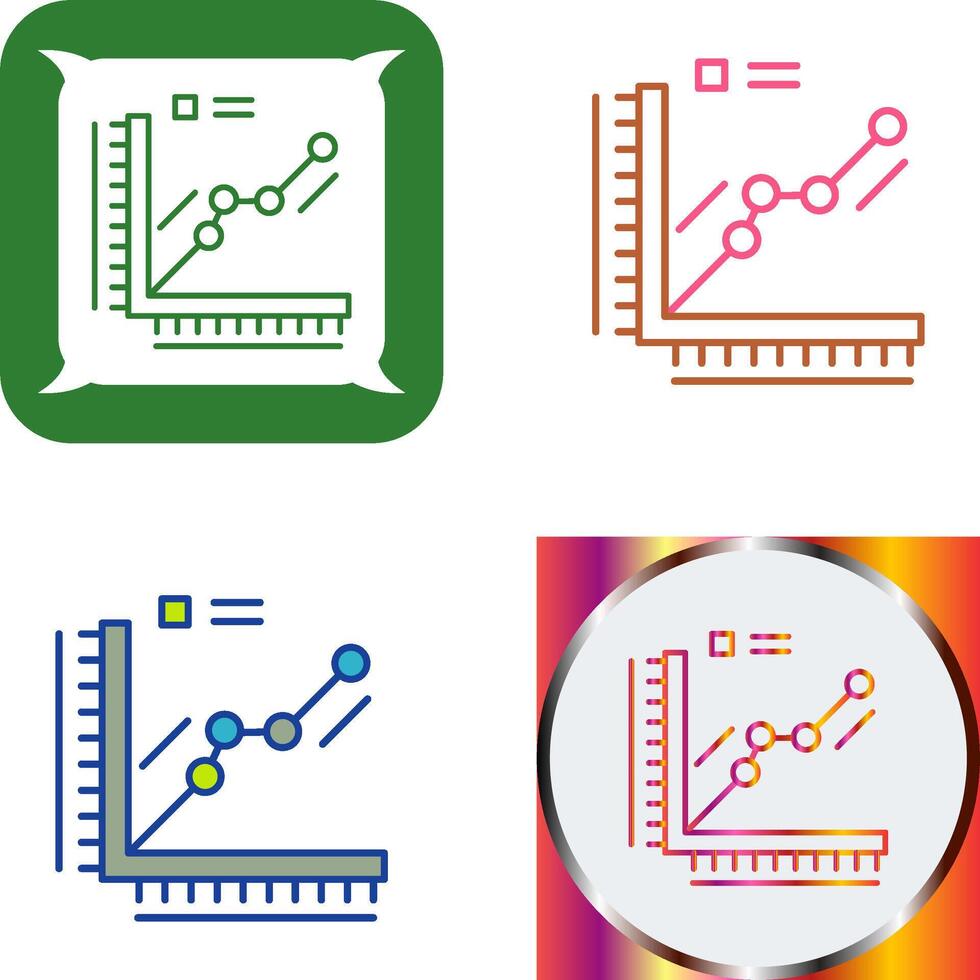 Graph Icon Design vector