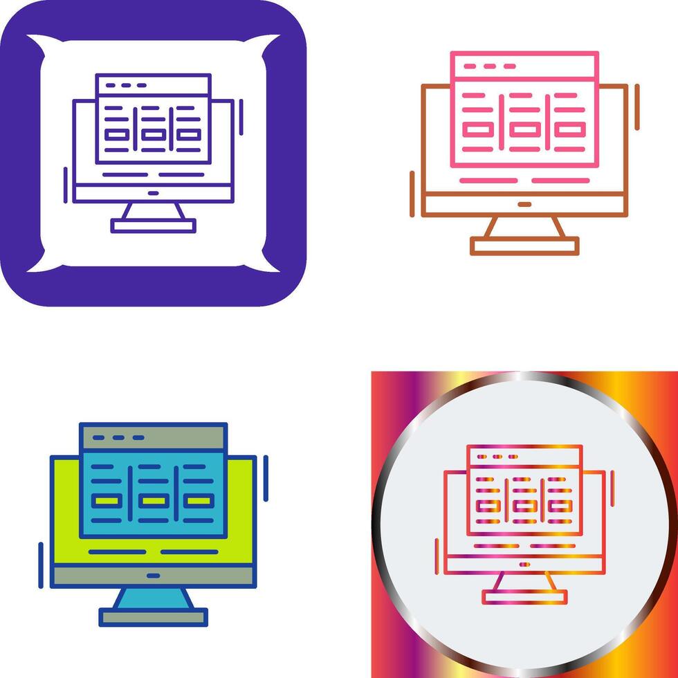 Layout Icon Design vector