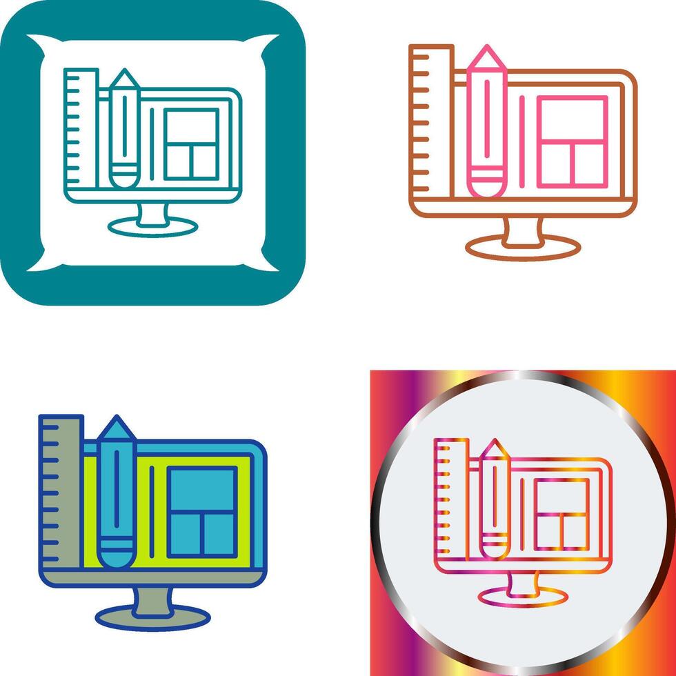 Web Design Icon Design vector