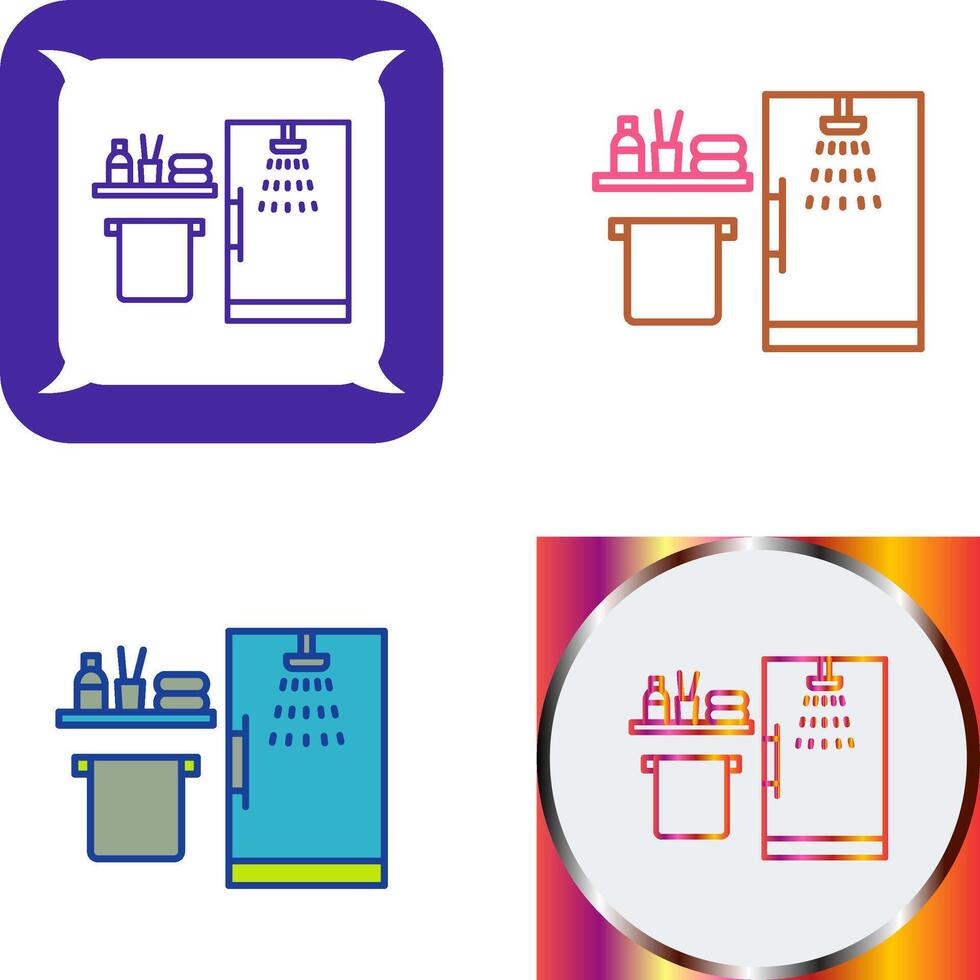 Shower Icon Design vector