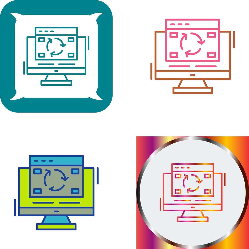 Update Icon Design vector