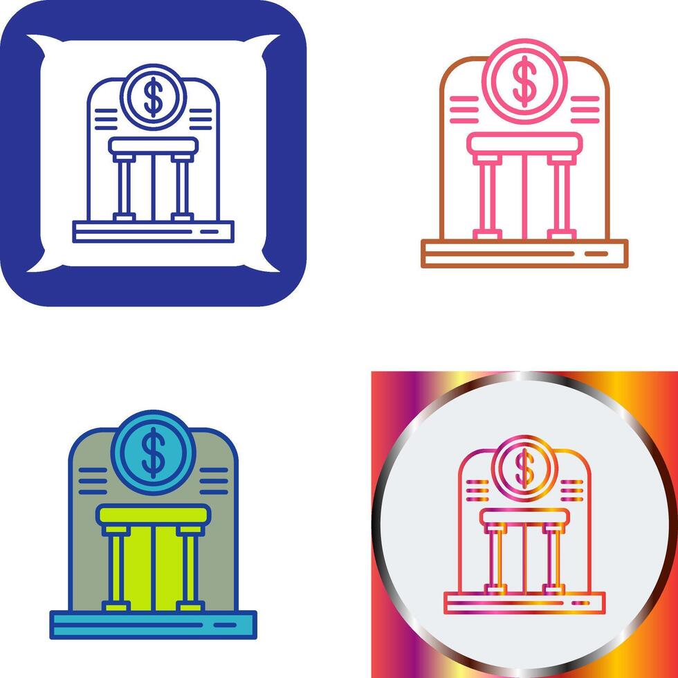 Bank Icon Design vector
