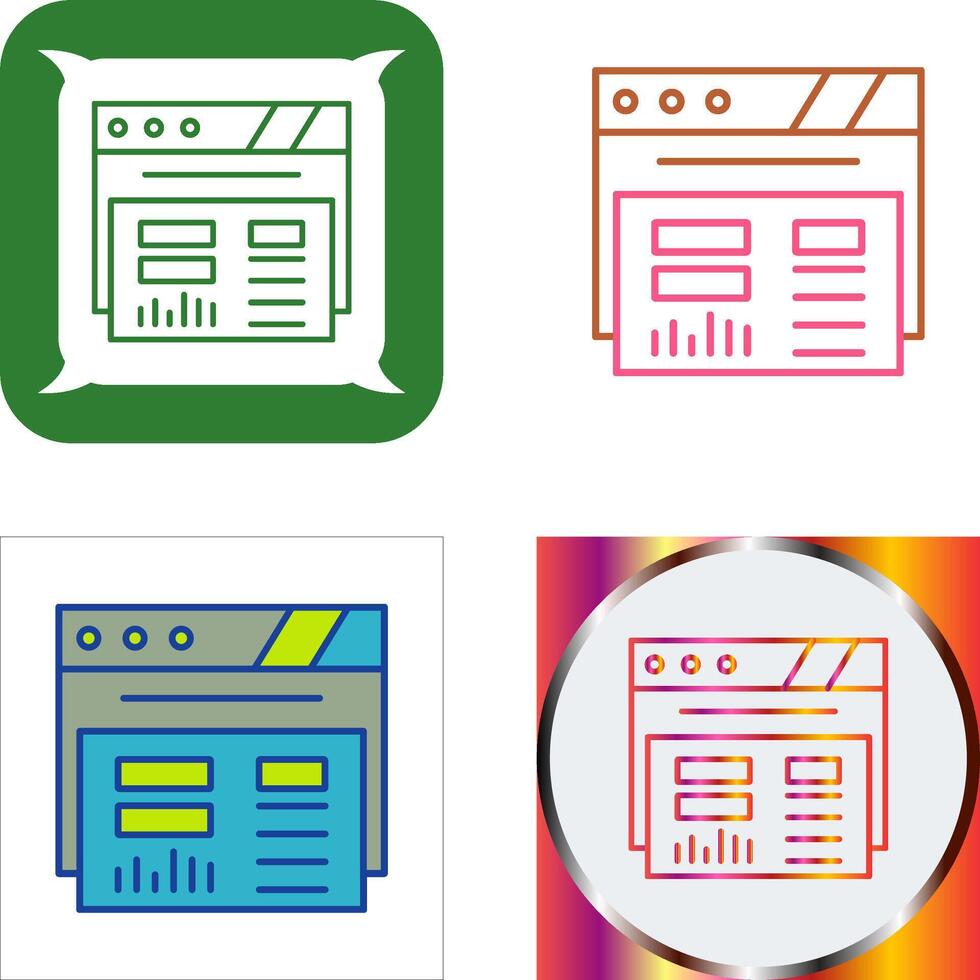 Dashboard Icon Design vector