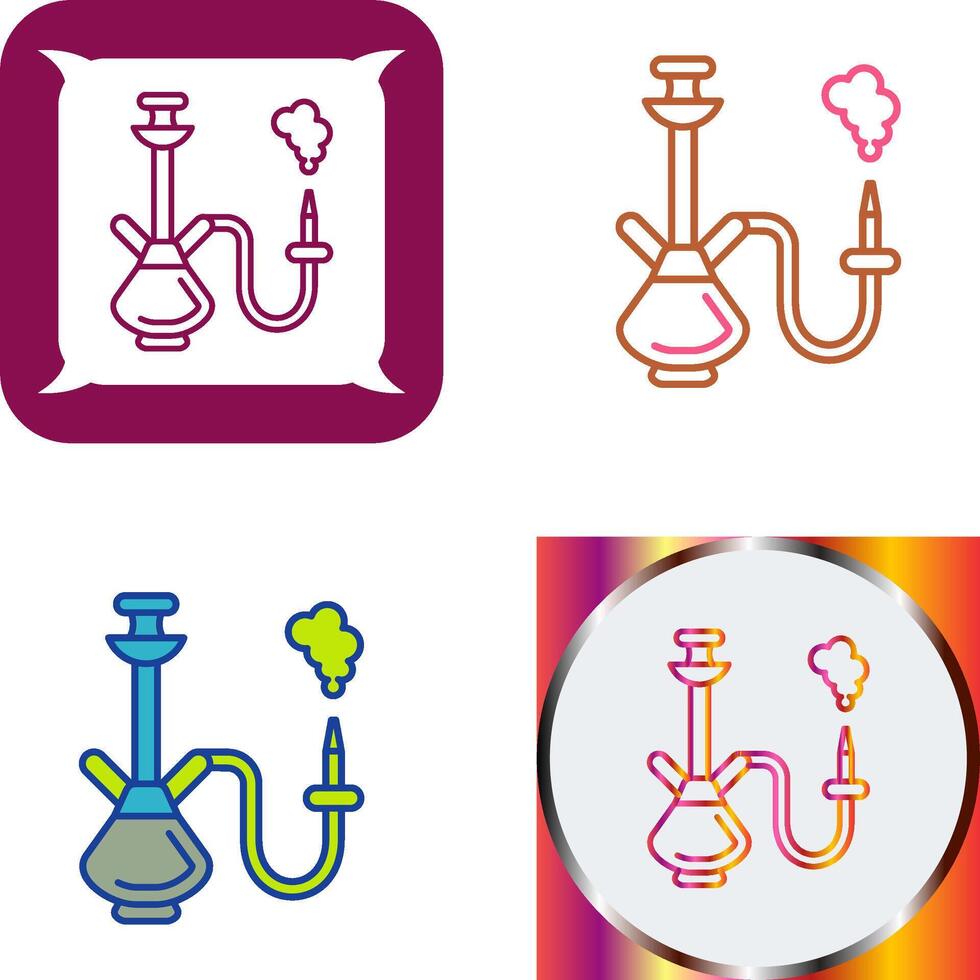 Hookah Icon Design vector