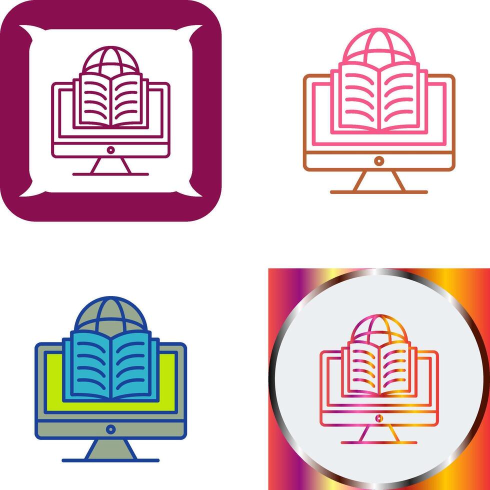 Learning Icon Design vector