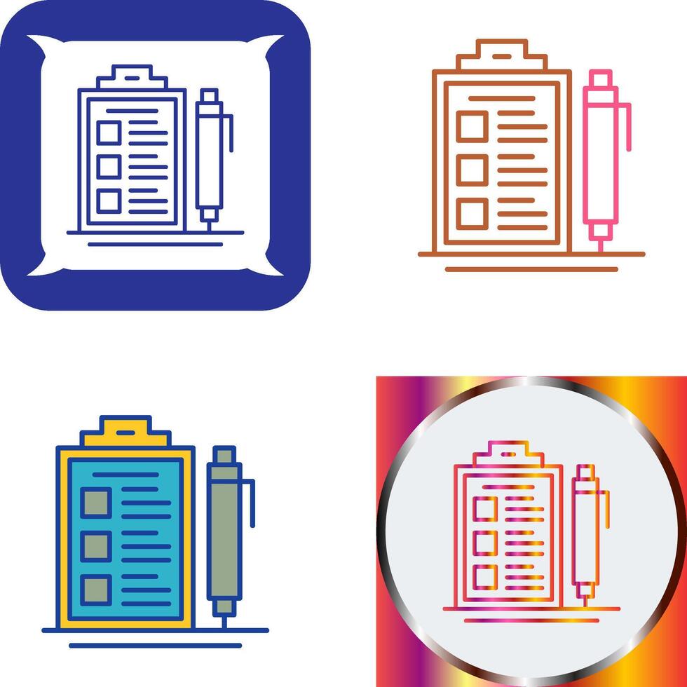 Check List Icon Design vector