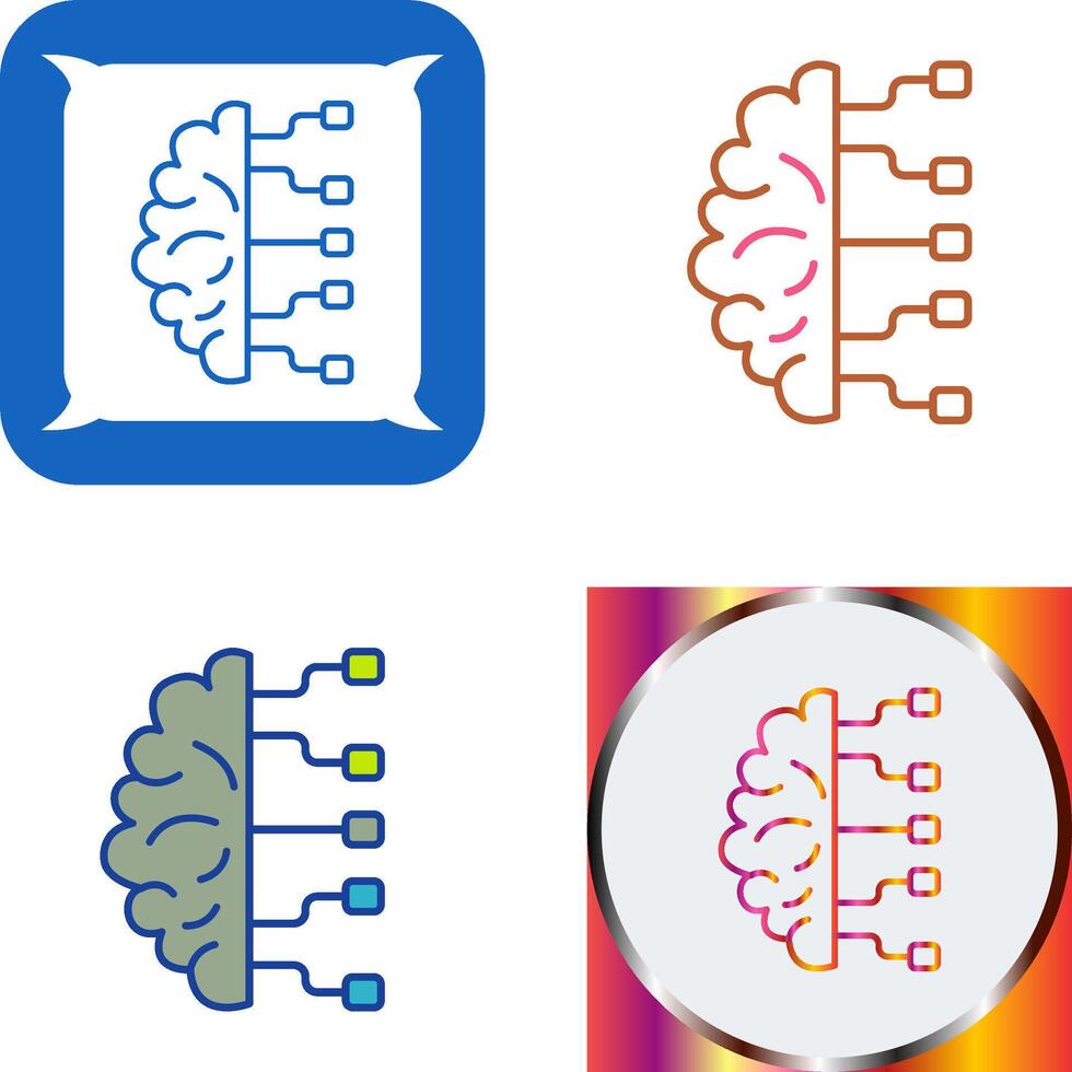Brain Icon Design vector