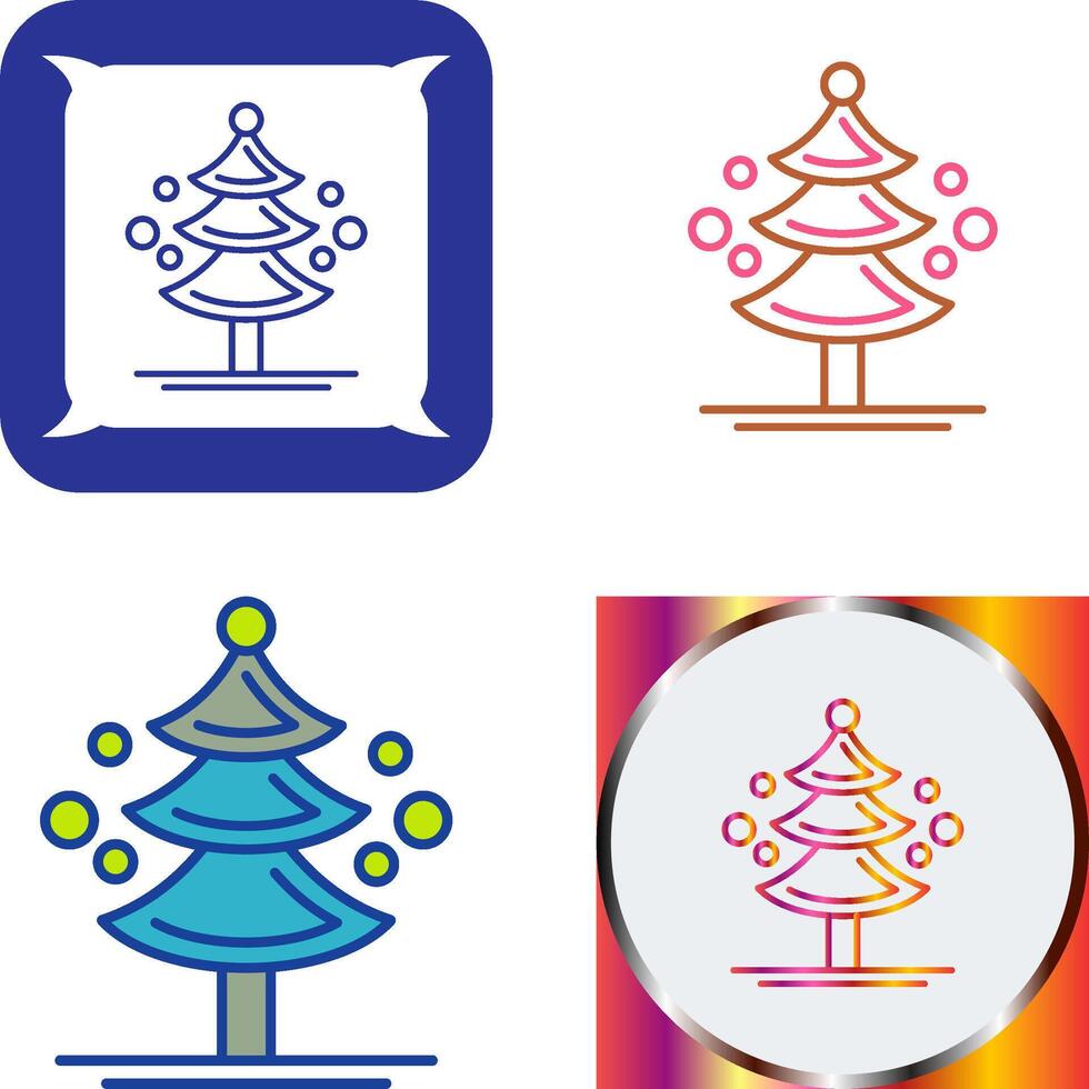 Pine Tree Icon Design vector