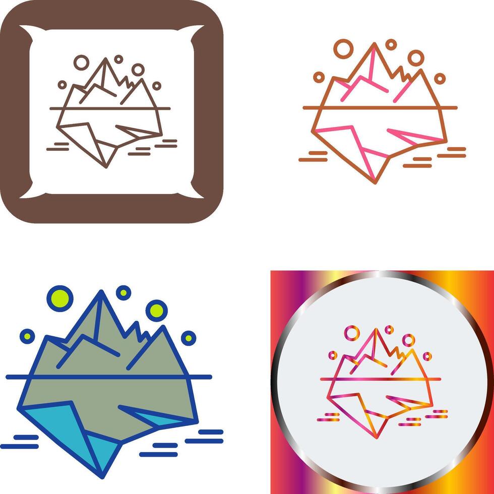 Iceberg Icon Design vector