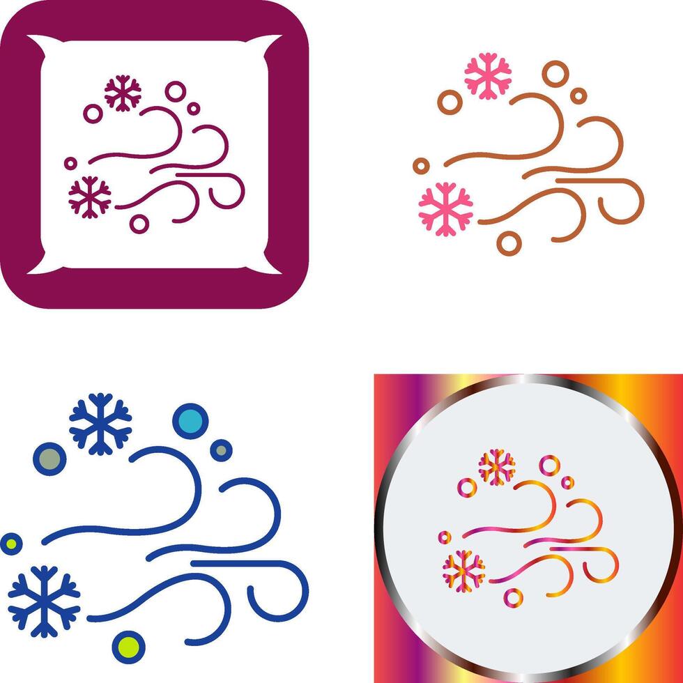 Blizzard Icon Design vector