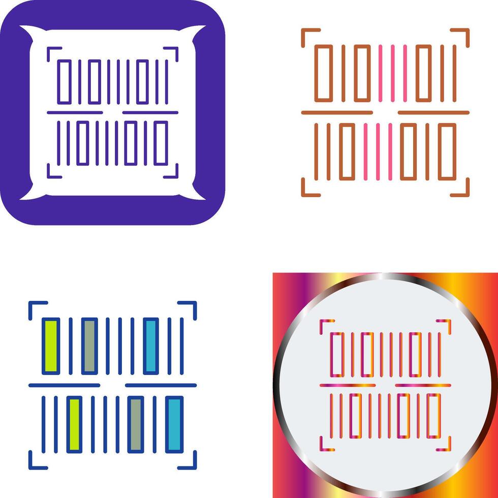 BarCode Icon Design vector