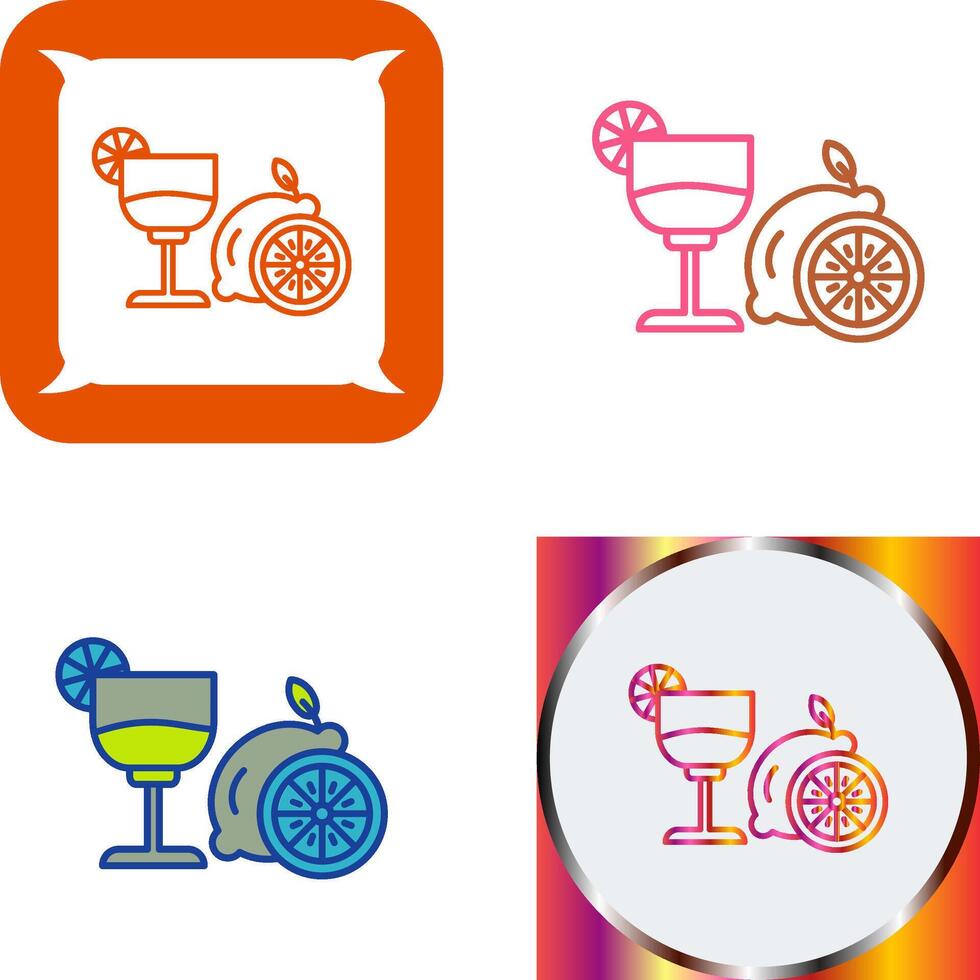 Lime Juice Icon Design vector