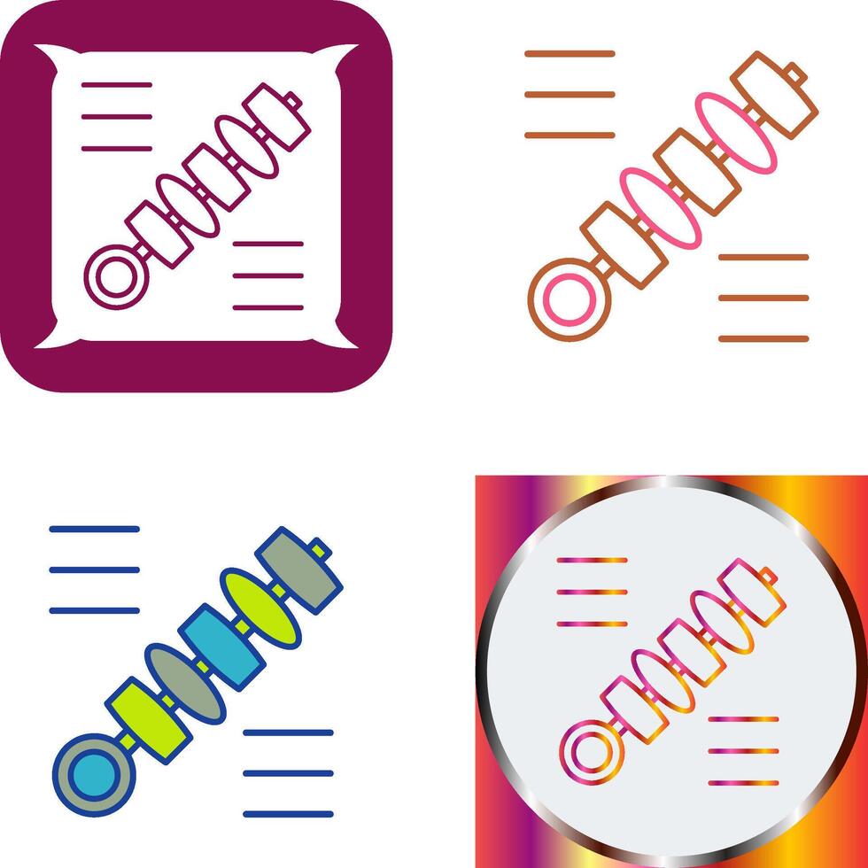 Skewer Icon Design vector