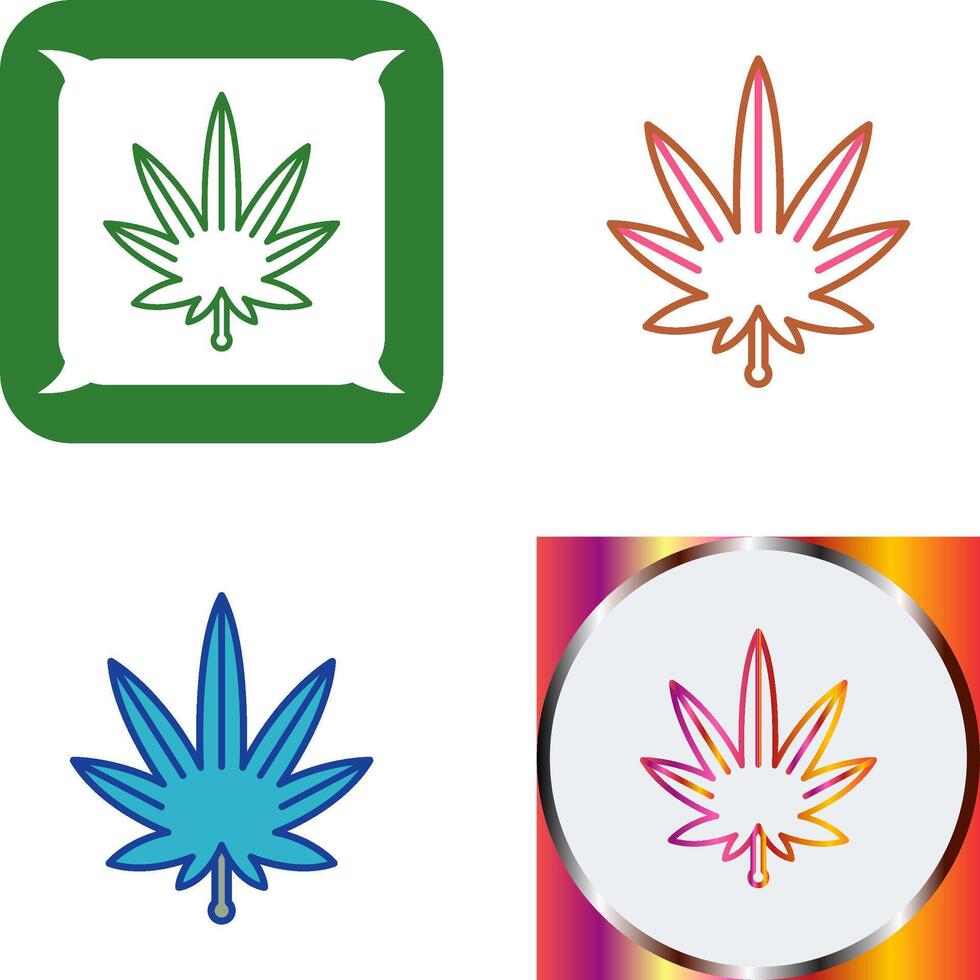 Weed Icon Design vector