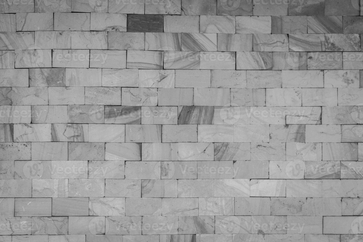 stone wall made with blocks photo
