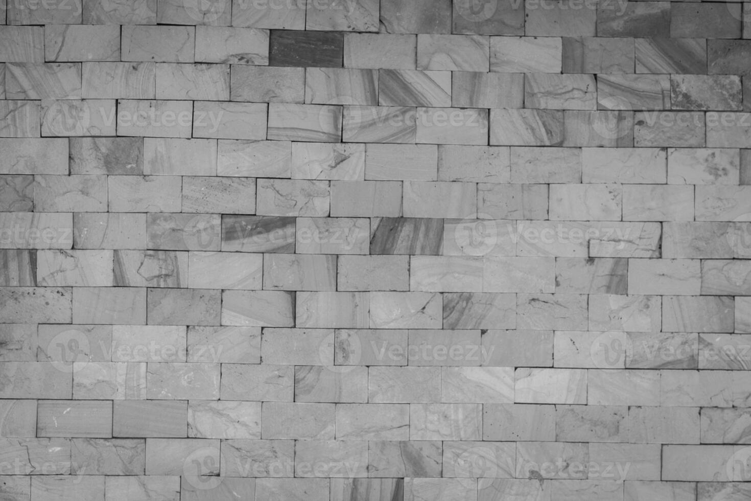 stone wall made with blocks photo