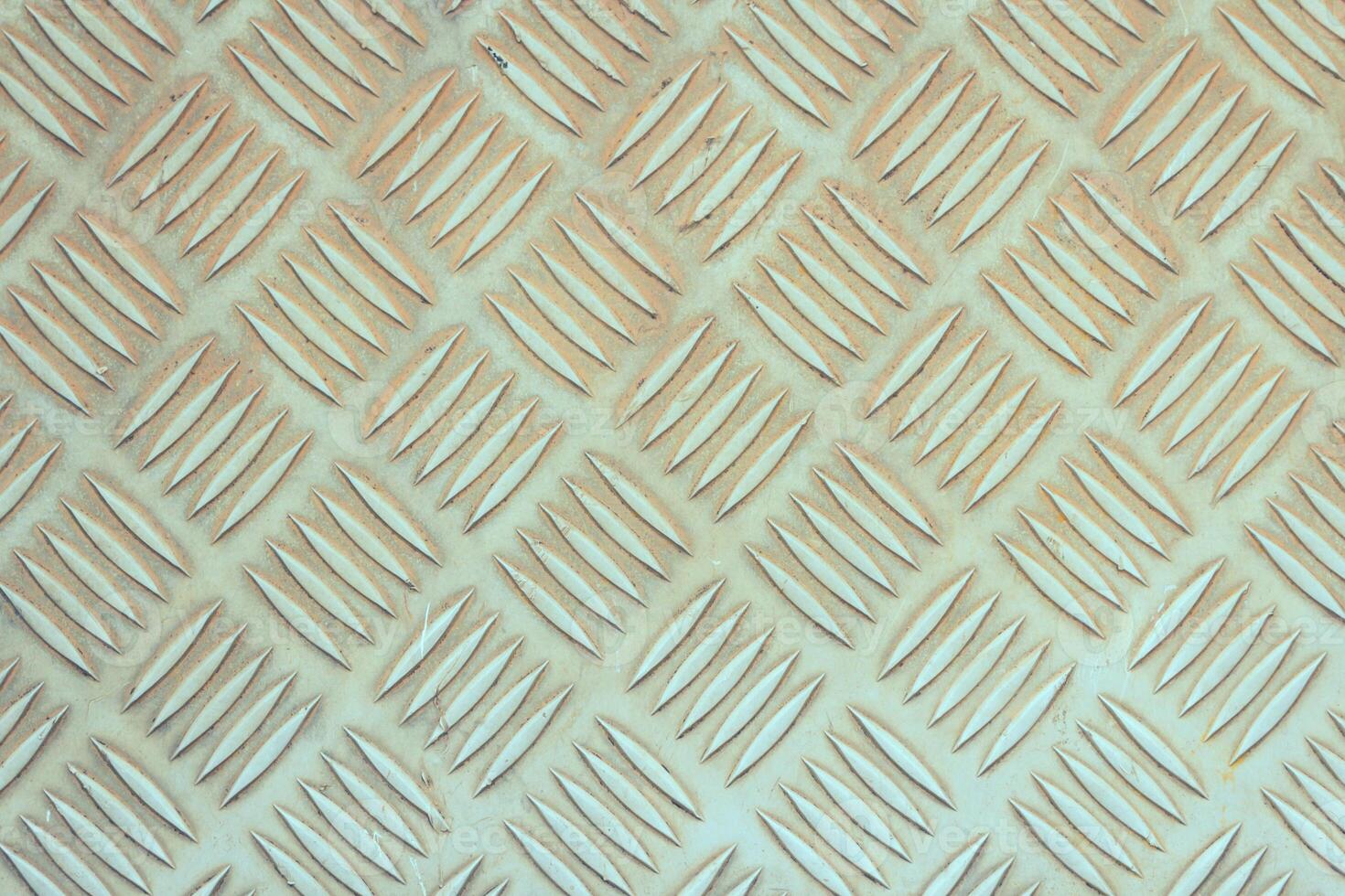 Old stainless steel floor plate photo