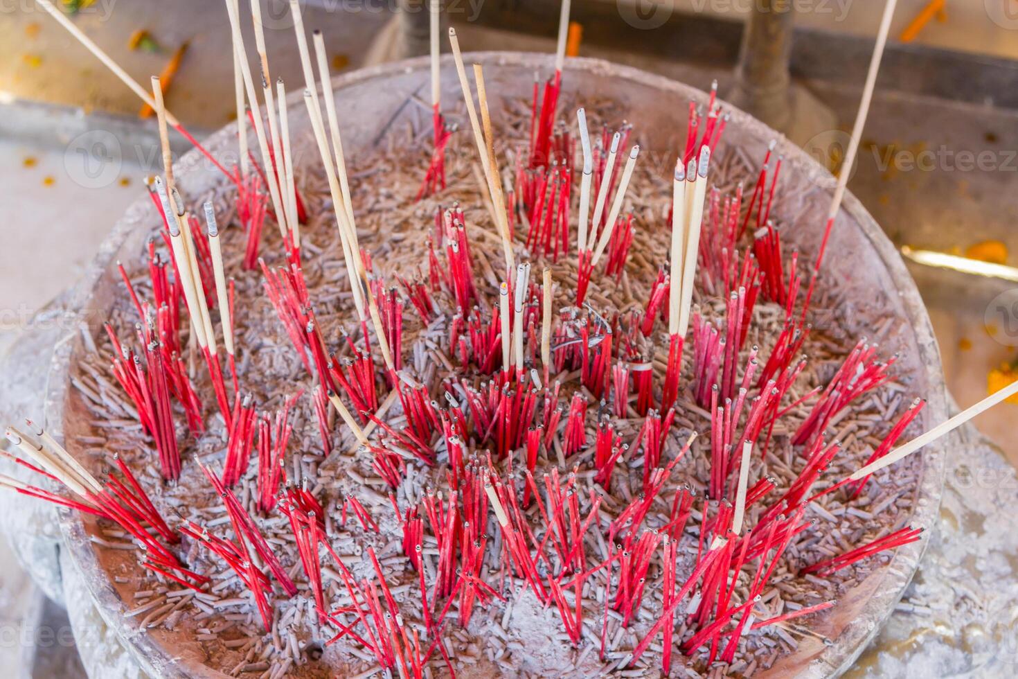 Incense in incense burner photo
