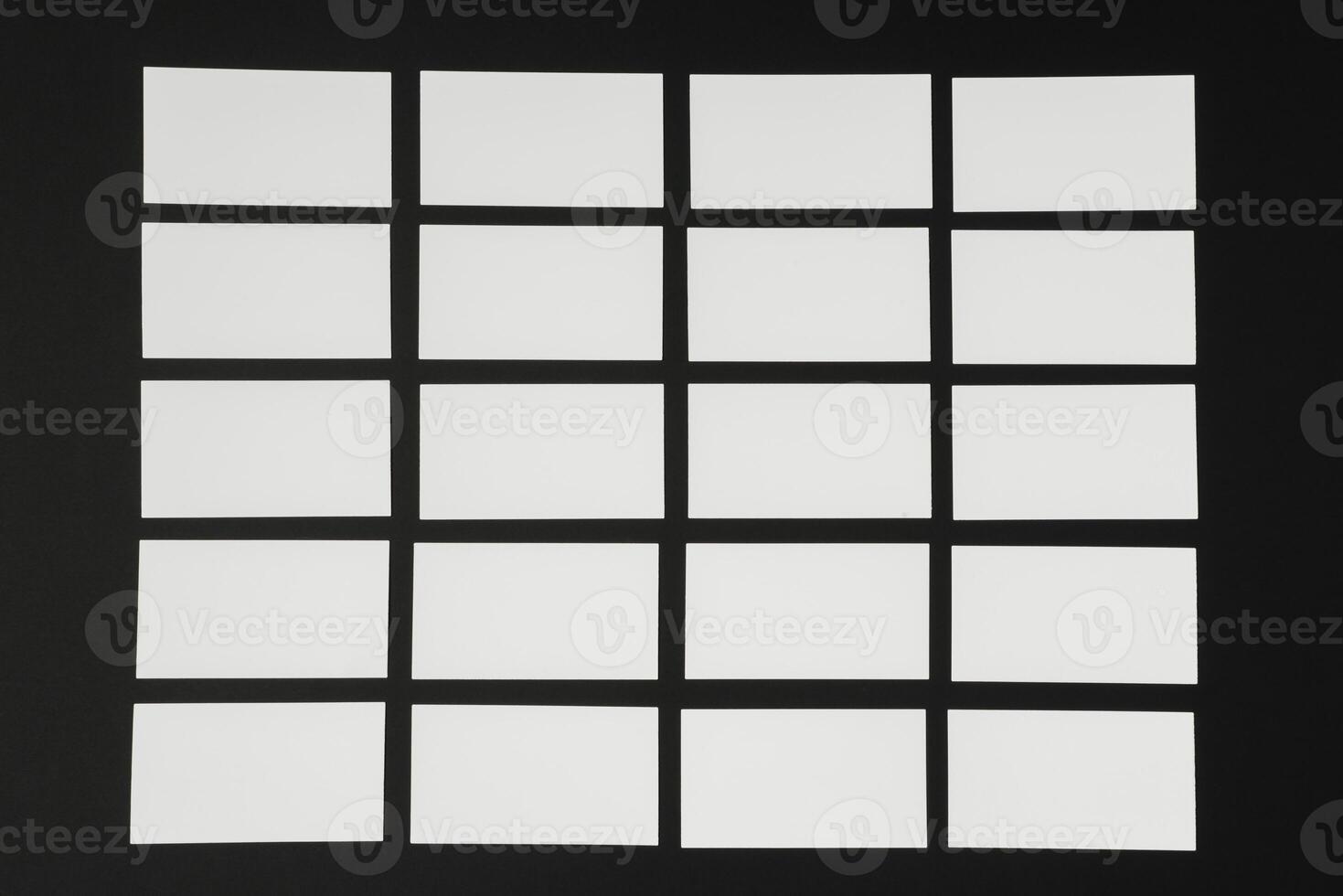 Mockup of business cards for branding photo