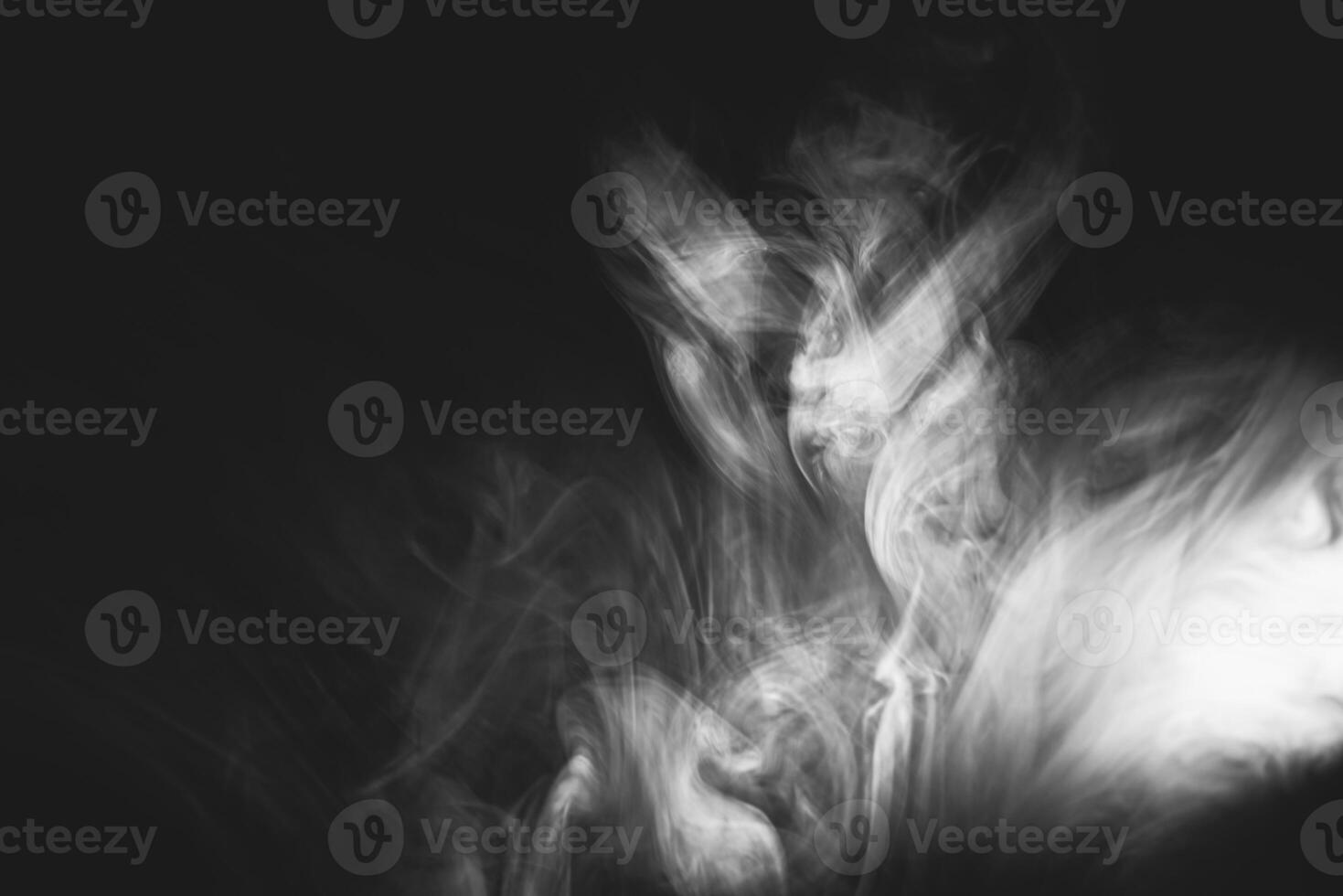 White smoke, studio shoot photo