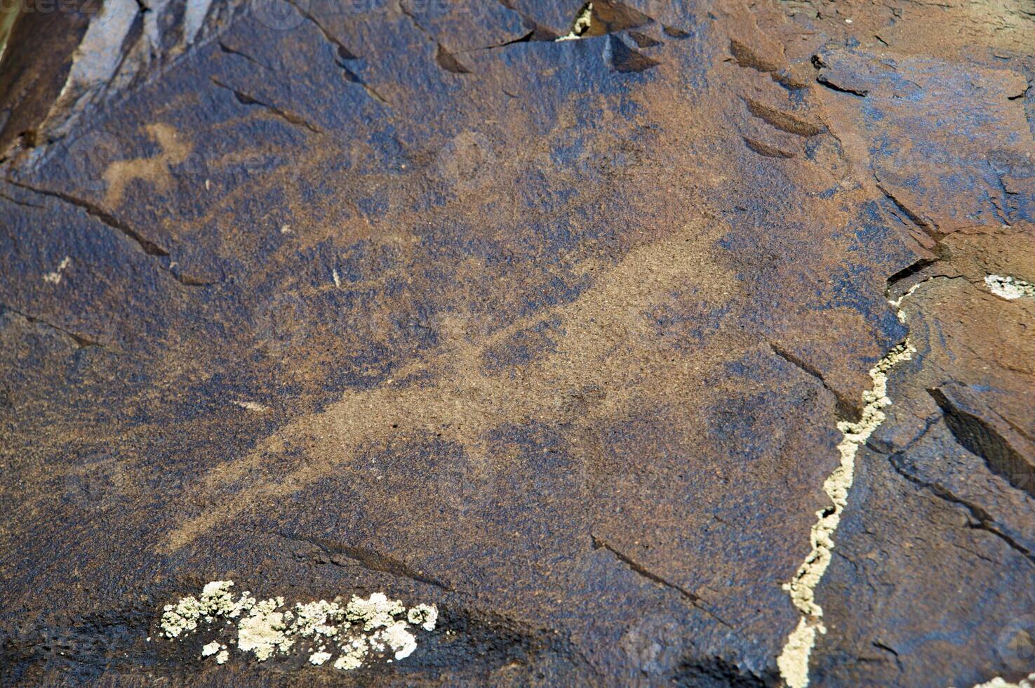 Petroglyphs within the Archaeological Landscape of Tamgaly. Almaty area, Kazakhstan photo