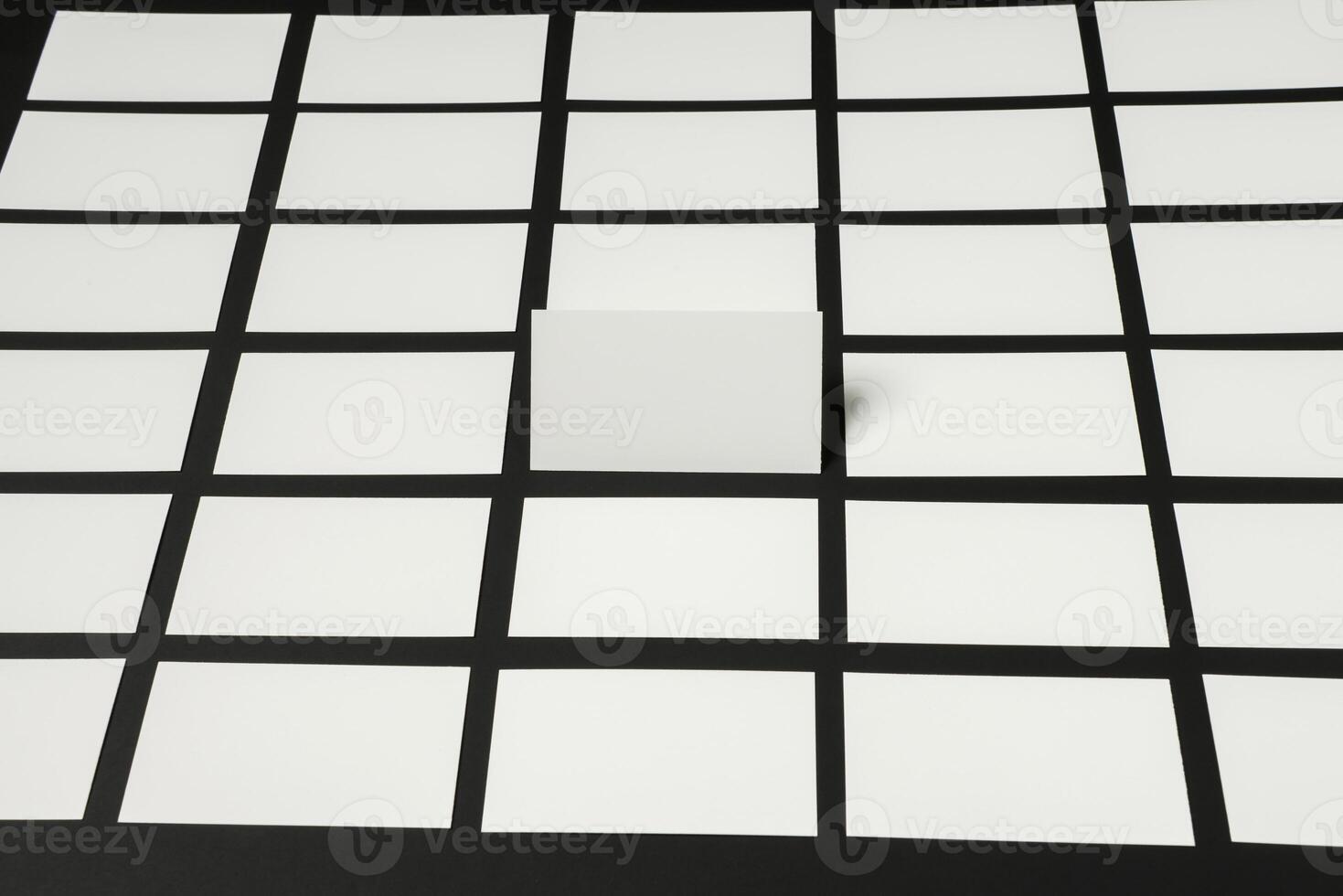 Mockup of business cards for branding photo