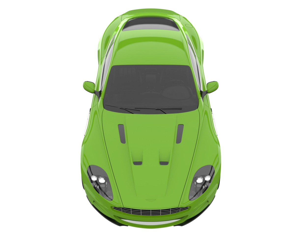 Sport car isolated on transparent background. 3d rendering - illustration png