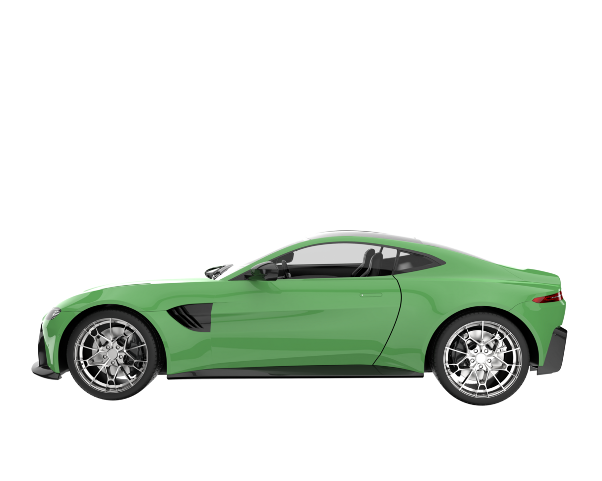 Sport car isolated on transparent background. 3d rendering - illustration png