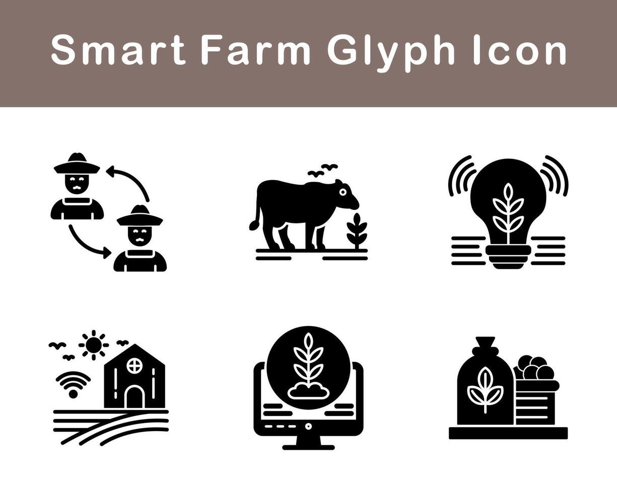 Smart Farm Vector Icon Set