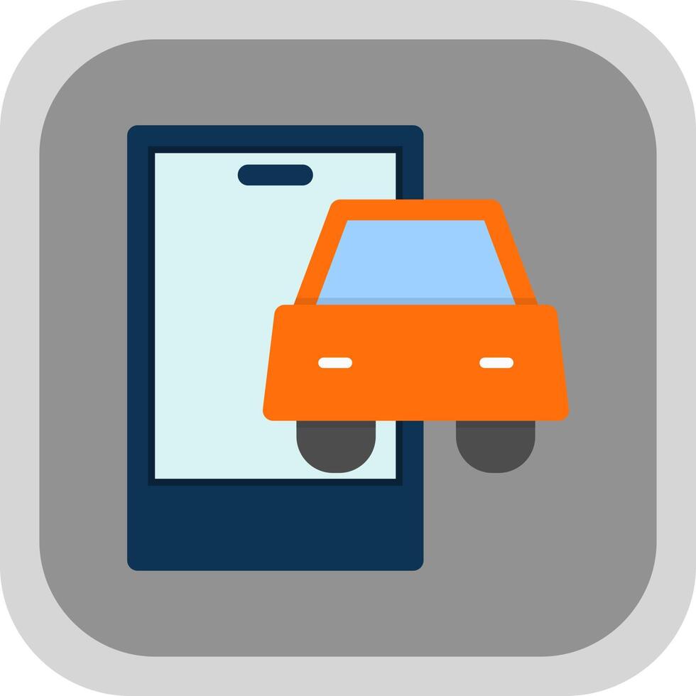 Connected Vehicle Vector Icon Design