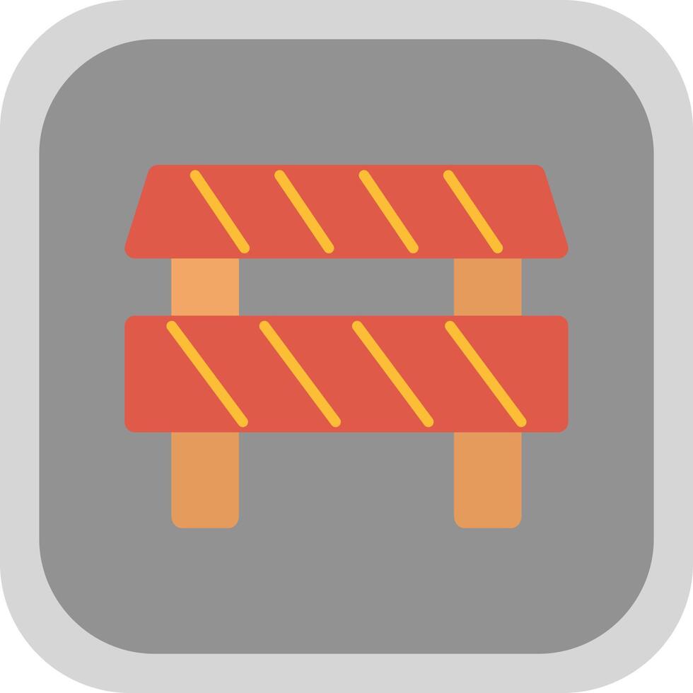 Road Obstruction Vector Icon Design