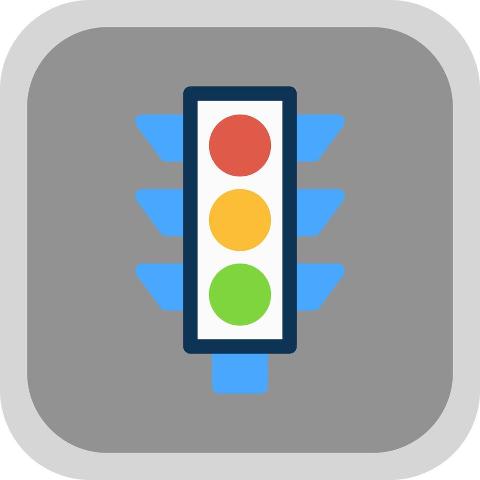 Traffic Light Vector Icon Design