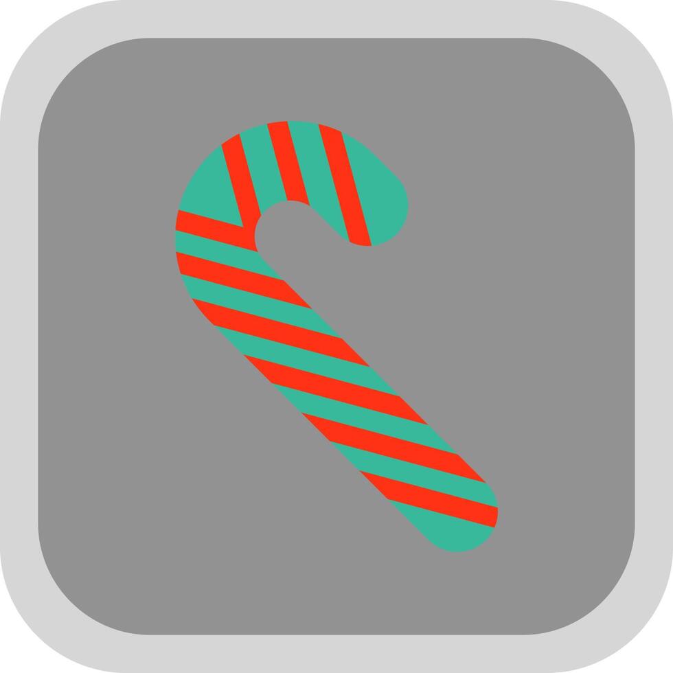 Candy Cane Vector Icon Design