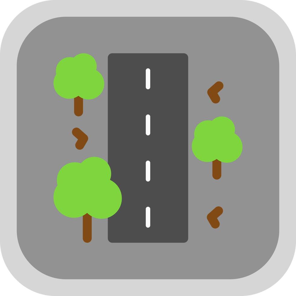 Unsealed Road Vector Icon Design