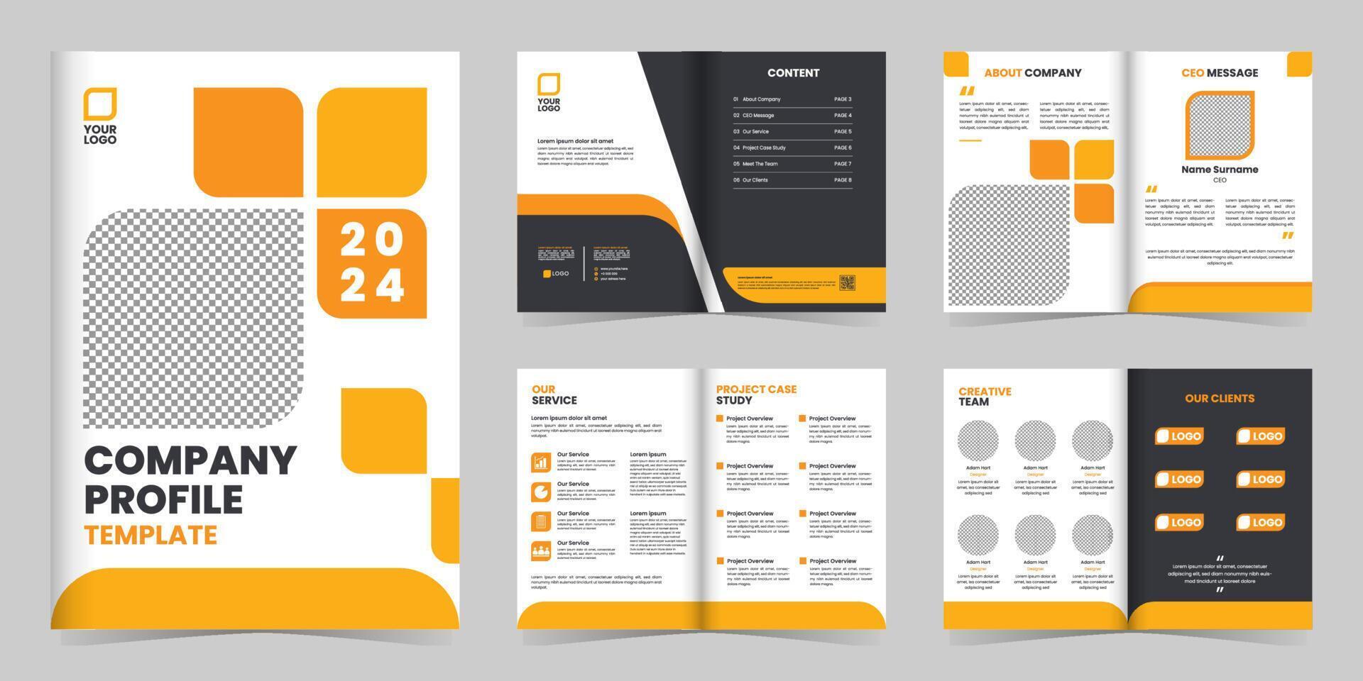 Professional Company Profile Template vector