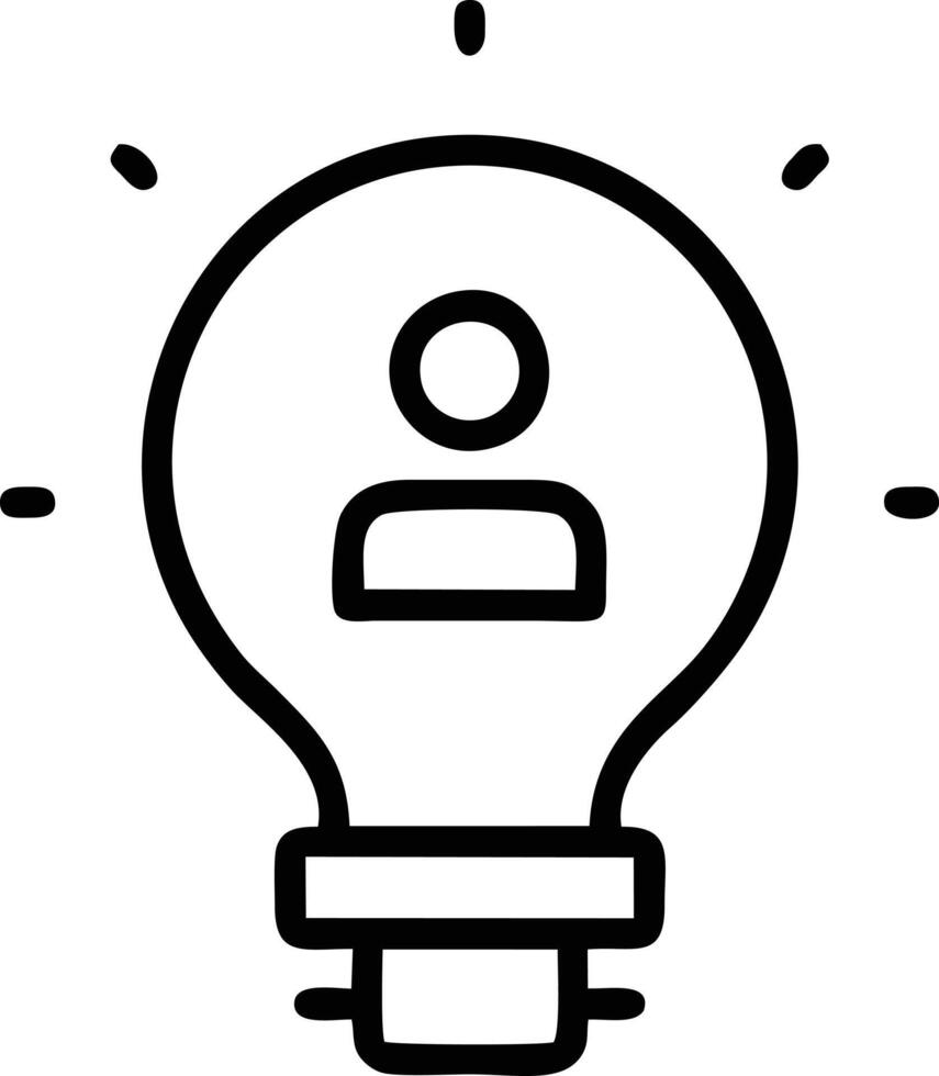 Idea solution icon symbol vector image. Illustration of the creative innovation concept design. EPS 10