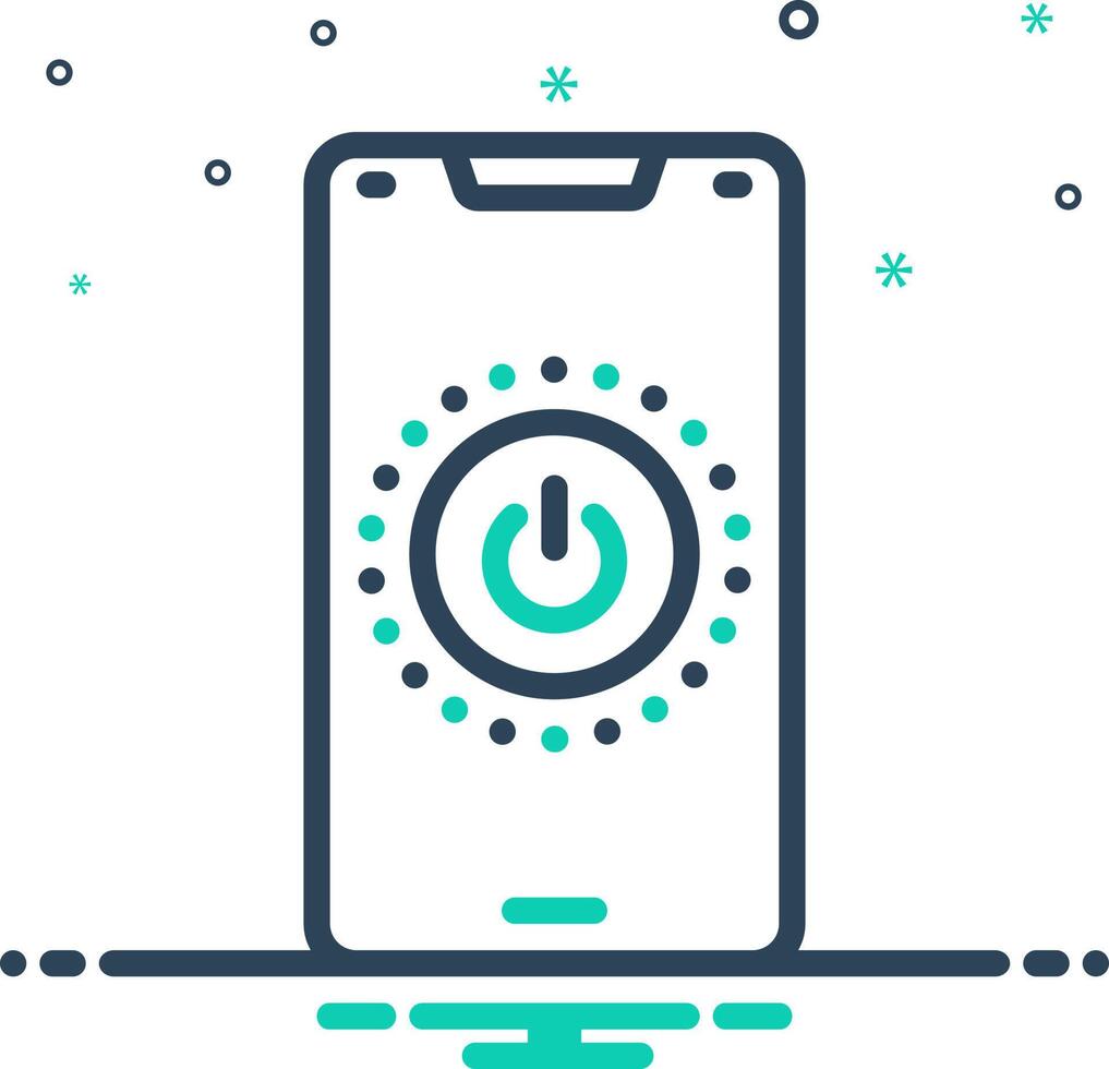 mix icon for shut vector