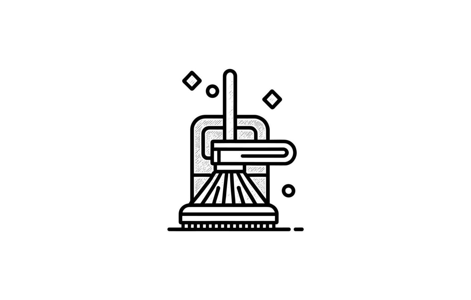 Cleaning icons, Cleaning icon outline vector, cleaning tools, Cleaning lineart icon vector
