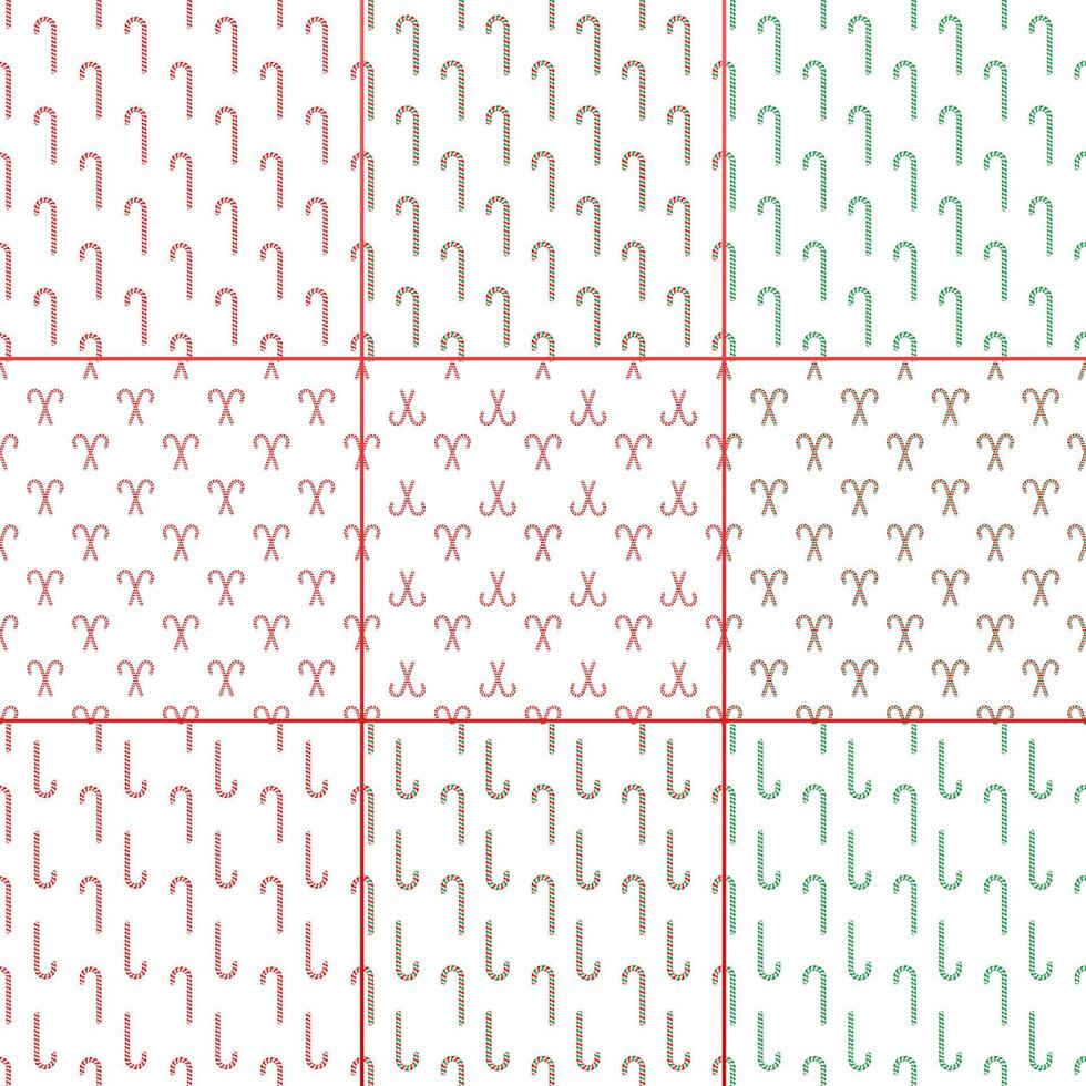 Flat seamless pattern with christmas candy pattern on white background. Holiday illustration. Isolated white background. Christmas food set vector