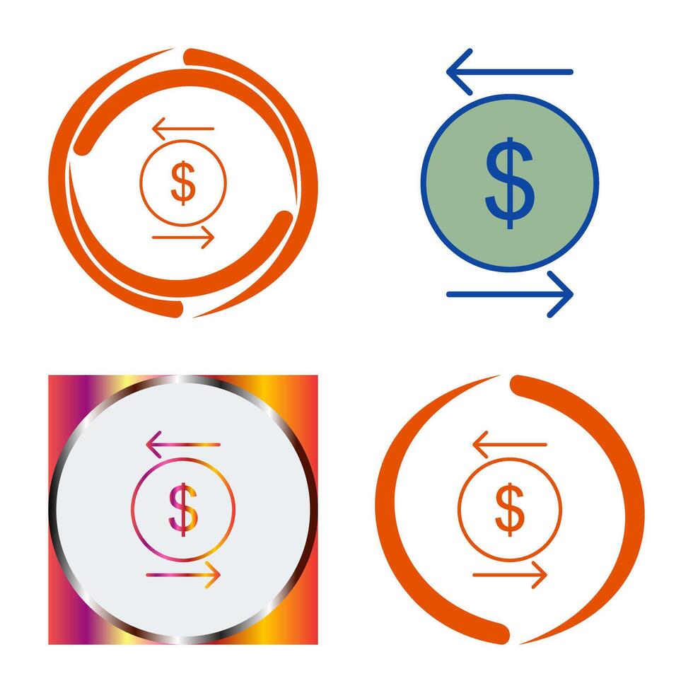 Unique Transcation Vector Icon