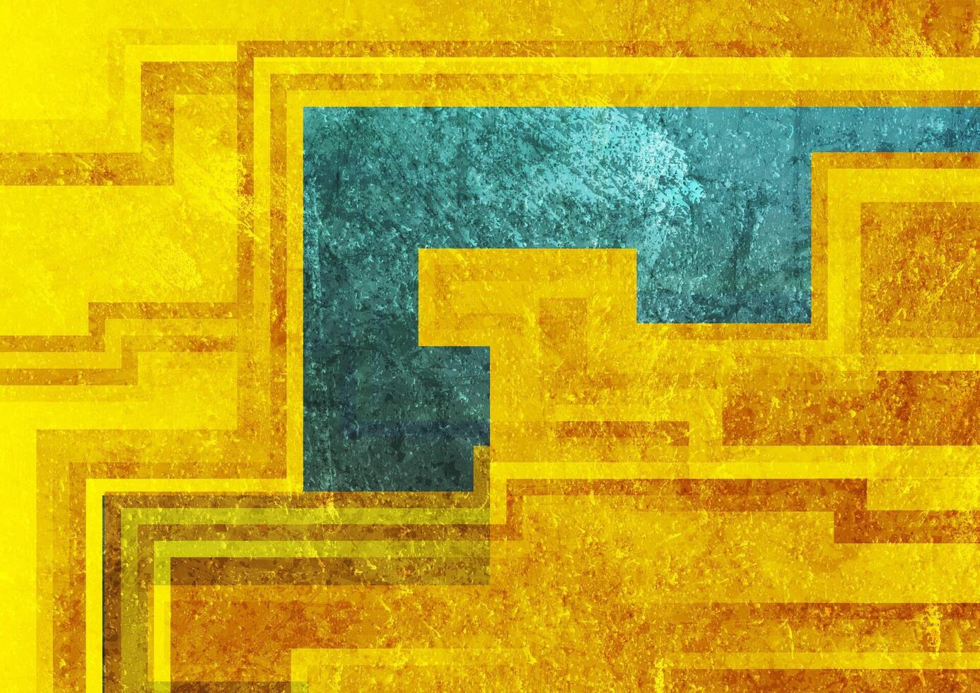 Orange blue grunge geometric abstract texture background vector