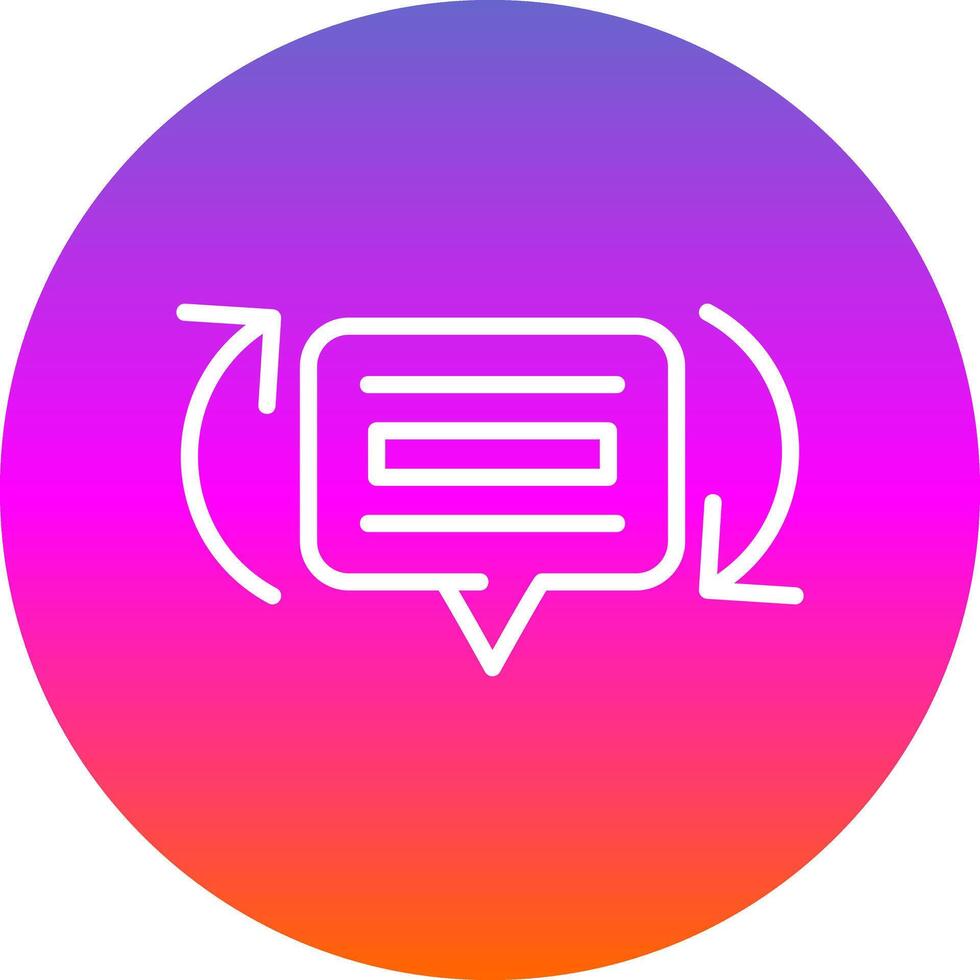 Feedback Loops Vector Icon Design