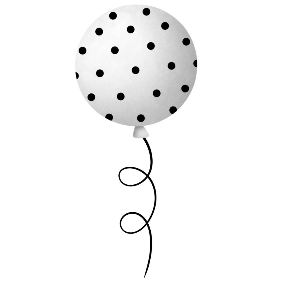 Cartoon drawing of Halloween balloon png