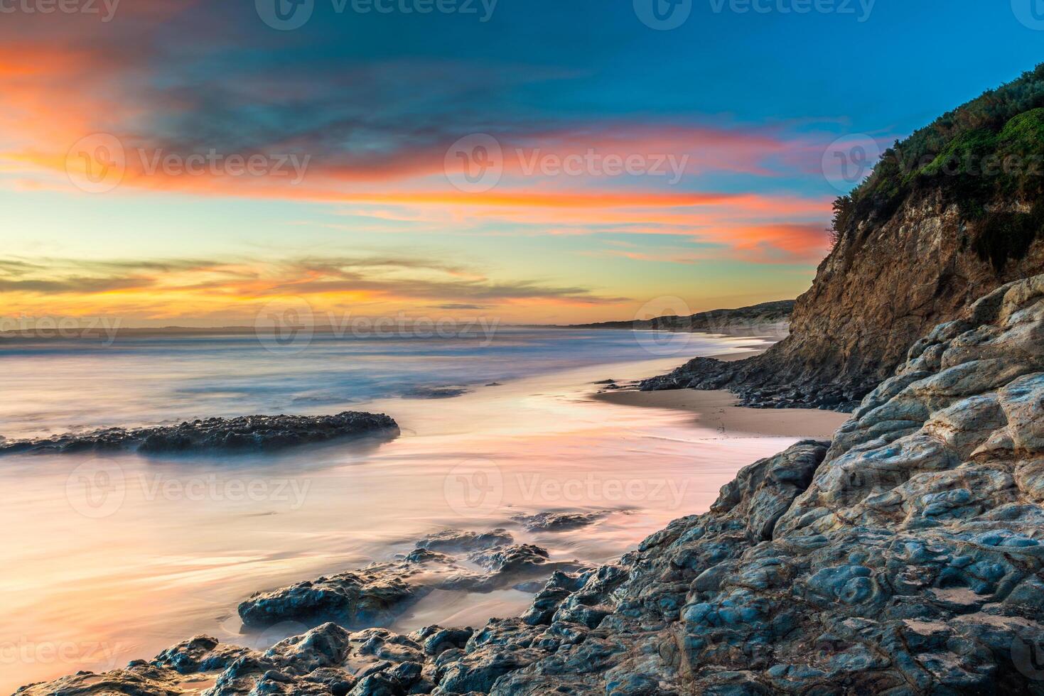 Coastline sunset in Phillip Island, Victoria, Australia photo