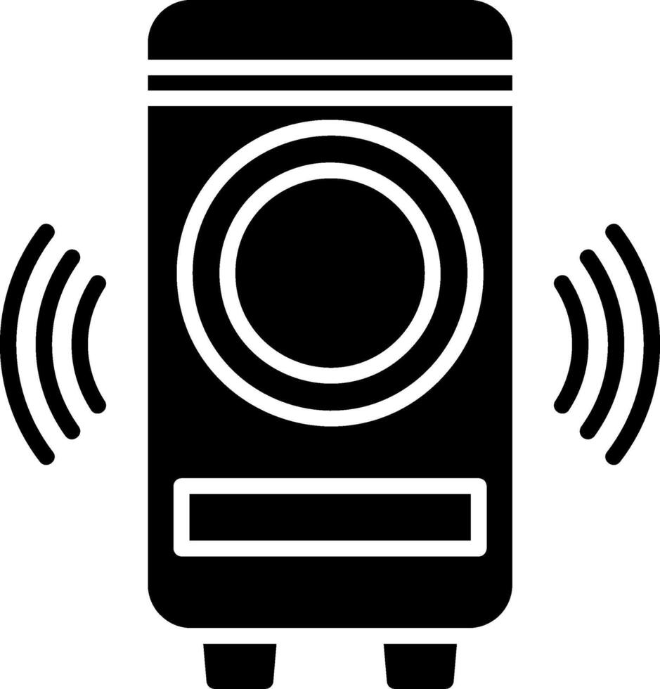 Woofer Glyph Icon vector