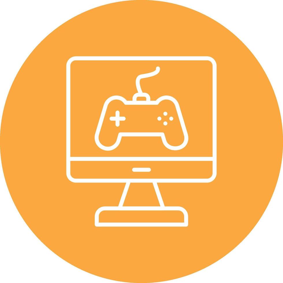 Game Line Multi Circle Icon vector