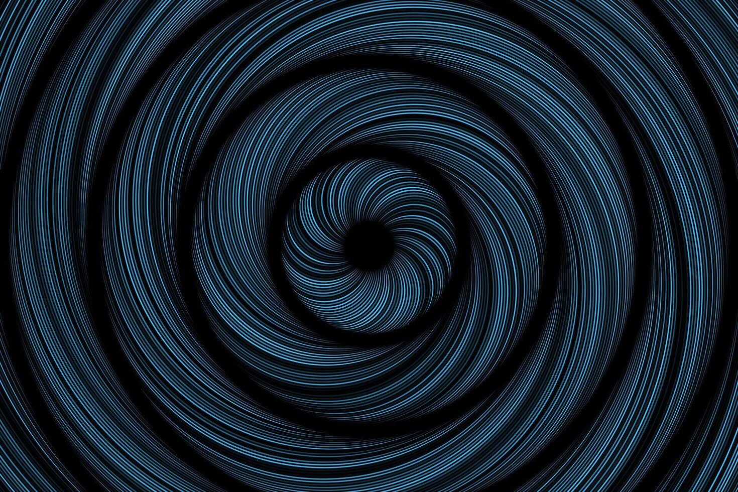 Blue circles abstract rings motion effect background vector