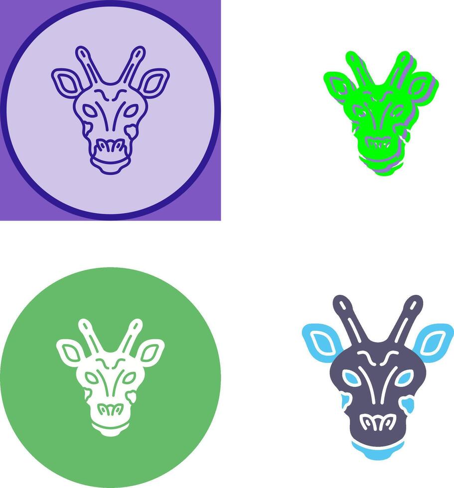 Giraffe Icon Design vector